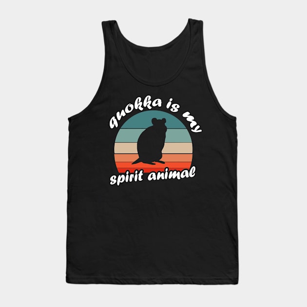 My spirit animal Quokka Retro animal lover Tank Top by FindYourFavouriteDesign